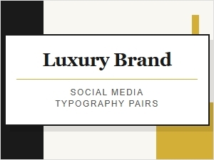 Elevating Luxury Brands with Classic Typography Pairings
