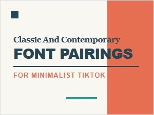 Classic and Contemporary Font Pairings for Minimalist Covers