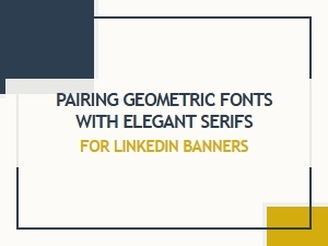 A Modern Geometric Font and Elegant Serif Pairing